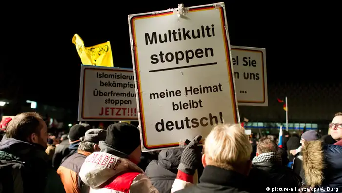 Dresden Pegida Demonstration 12.01.2015