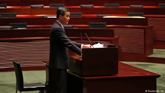 Hongkong Rede von Leung Chun-ying 14.01.2015