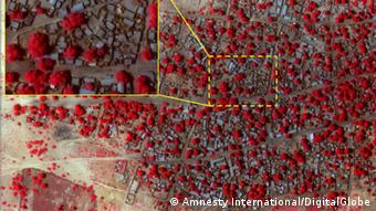 Imagen satelital de Doron Baga previo al ataque de Boko Haram.