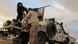 Two militiamen hold a position in Wotya, in Libya´s northwest Two militiamen hold a position in Wotya, in Libya´s northwest