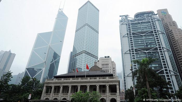 Hongkong Gebäude der Bank of China, Cheung Kong Center und HSBC