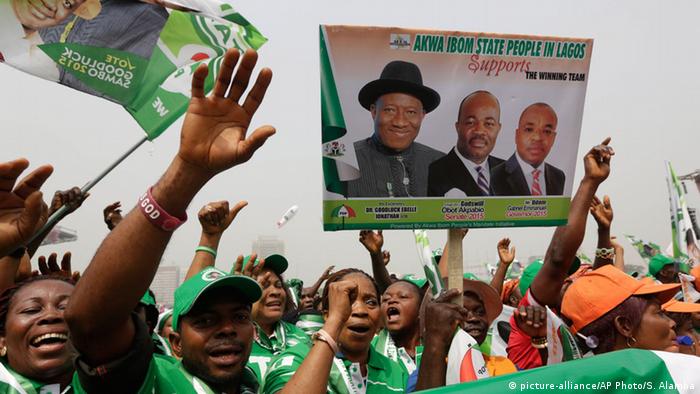Wahlkampf in Nigeria 2015 Goodluck Jonathan