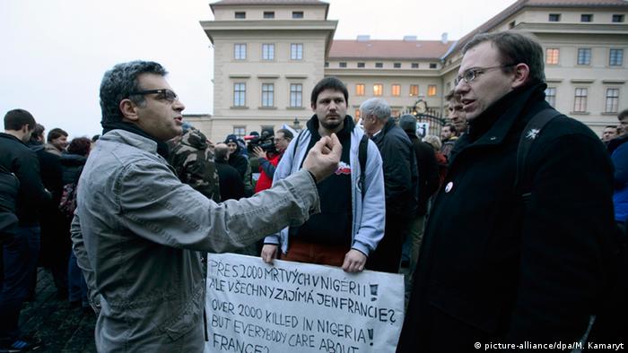 Anti-Islam-Kundgebung in Prag 16.01.2015, Foto: dpa