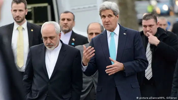 Genf Iran Außenminister Zarif Kerry 14.01.2015