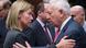 Mkuu wa Sera za Nje wa Umoja wa Ulaya, Federica Mogherini (kushoto), akisalimiana na Waziri wa Mambo ya Nje wa Uhispania, Jose Manuel Garcia-Margallo. Mkuu wa Sera za Nje wa Umoja wa Ulaya, Federica Mogherini (kushoto), akisalimiana na Waziri wa Mambo ya Nje wa Uhispania, Jose Manuel Garcia-Margallo.