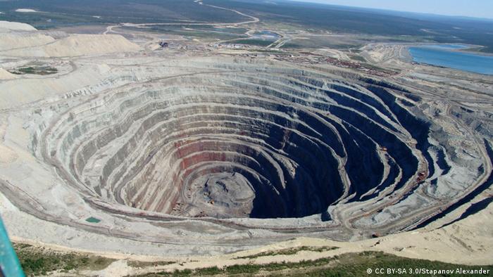 Udachnaya-Diamantenmine in Sakha, Russland