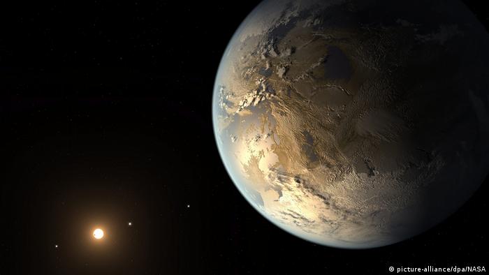 NASA illustration of Kepler-186f , the first validated Earth-size planet to orbit a distant star in the habitable zone