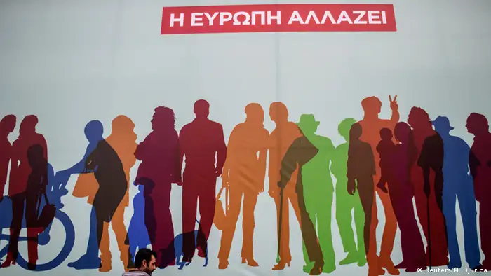 Griechenland Wahlen Januar 2015 Plakat Syriza