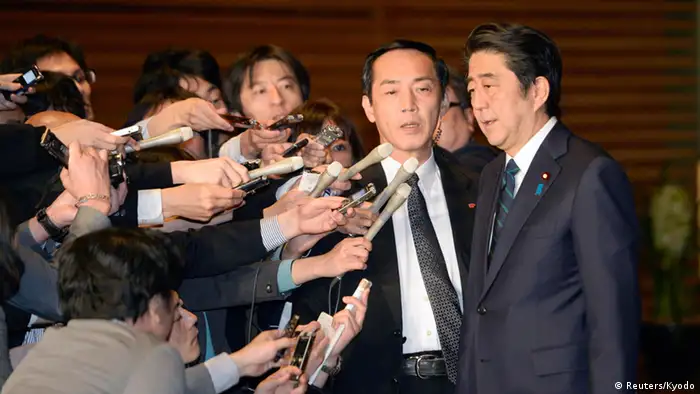 Shinzo Abe Statement Presse