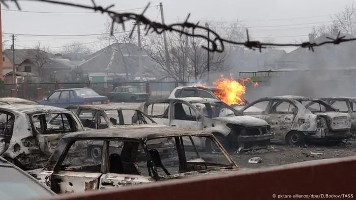 Beschuss von Mariupol in der Ostukraine 24.01.2015
