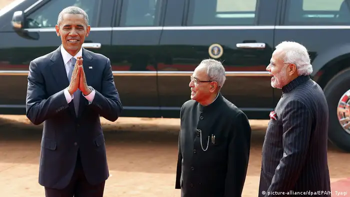 Indien Barack Obama in Neu Delhi 25.01.2015