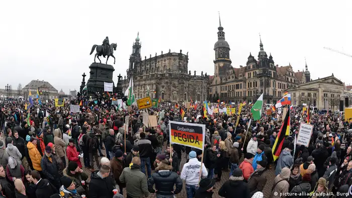 PEGIDA Demonstration in Dresden 25.01.2015