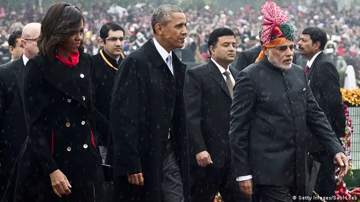 Indien Parade Barack Obama Michelle Obama Narendra Modi 26.1.