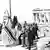 Deutsche Soldaten beim Aufziehen der Hakenkreuz-Flagge auf der Akropolis