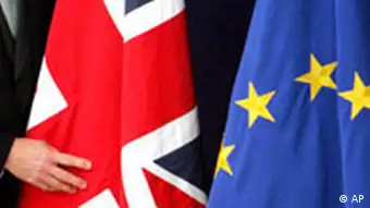 EU Gipfel in Brüssel Flagge Großbritannien