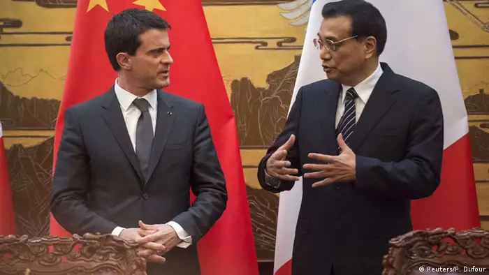 Manuel Valls und Li Keqiang
