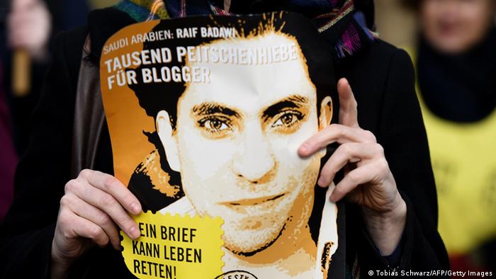 Berlin Demonstration Freilassung Blogger Raif Badawi