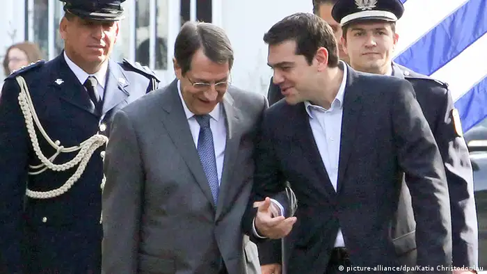 Alexis Tsipras in Zypern Nicos Anastasiades Ankunft