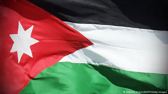 Flagge Jordanien Symbolbild NEU
