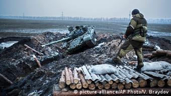 Ostukraine Krise Kämpfe bei Wuhlehirsk