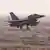 A Jordanian fighter jet taking off at one of Jordan's airbases