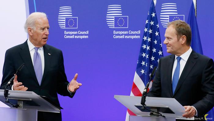 Joe Biden bei Donald Tusk