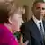 Merkel bei Obama (Foto: dpa)