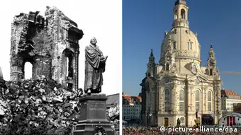 La Frauenkirche est restée une ruine pendant plus de 40 ans