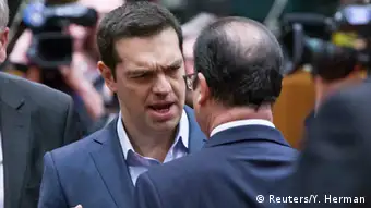 Brüssel Gipfel Treffen Hollande und Tsipras