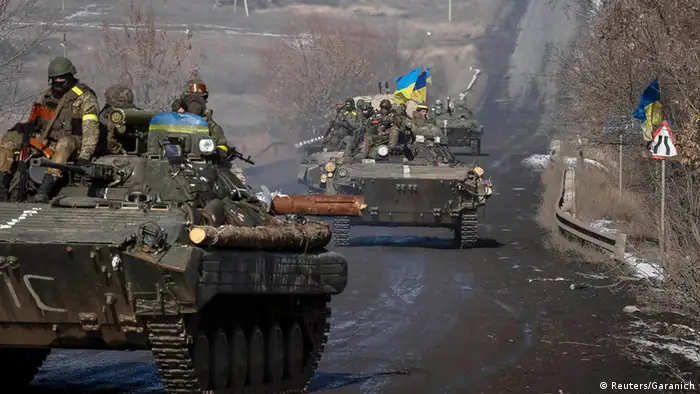 Einheiten der ukrainischen Armee in der Ostukraine