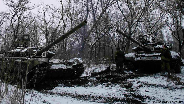 Ukraine Panzer der Pro-Russichen Separatisten