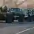 Ukraine Militärfahrzeuge der ukrainischen Armee