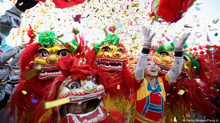 China Parade Neujahrsfest Frühlingsfest in Peking