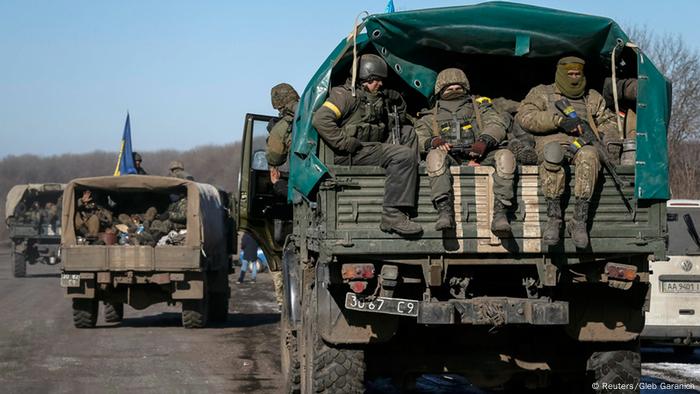 Ukraine Abzug ukrainische Soldaten Debalzewe