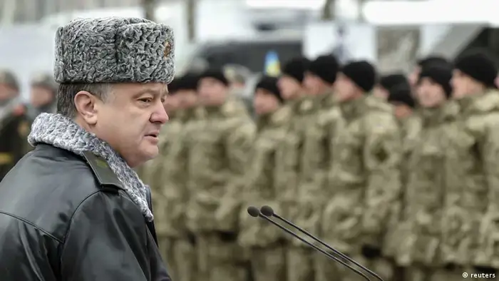 ukraine poroschenko präsident truppen soldaten nationalgarde