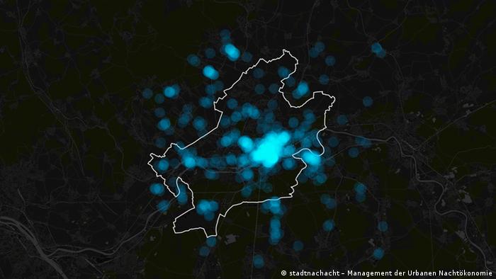 Light map of Frankfurt am Main. Copyright: City After Eight