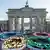 Berlin school students campaign for the Olympics on Pariser Platz