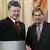 Президент України Порошенко (л) і єврокомісар Ган (п). Архівне фото
