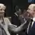 Treffen der Eurogruppen Finanzminister Christine Lagarde und Pierre Moscovici