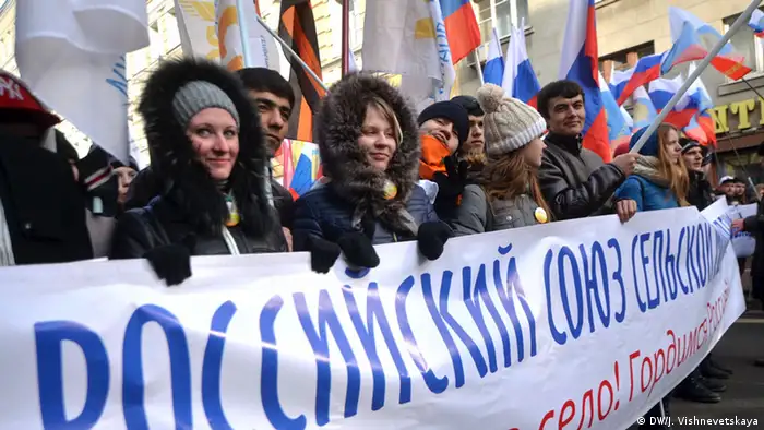 Russland Anti-Maidan Proteste in Moskau