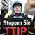 TTIP protester in Berlin