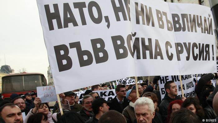 Bulgarien Prorussische Kundgebungen in Sofia