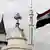 Symbolbild Syrien Christen Damascus Flagge Kirche Christliches Kreuz