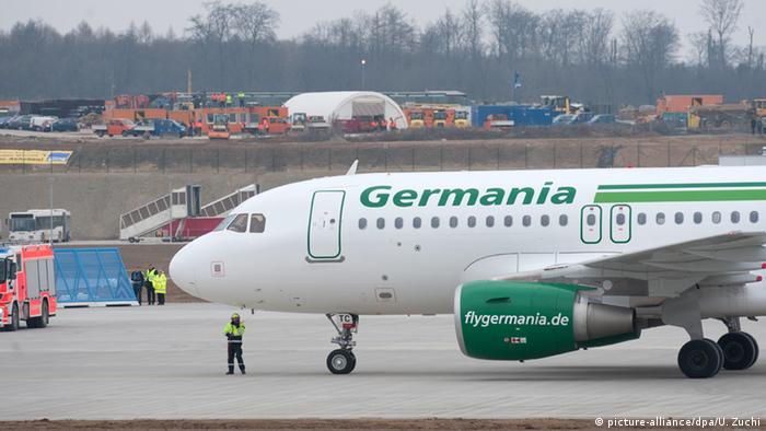 Deutschland Airbus A 319 der Fluggesellschaft Germania