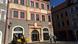 The brightly painted facade of a restaurant in Görlitz The brightly painted facade of a restaurant in Görlitz