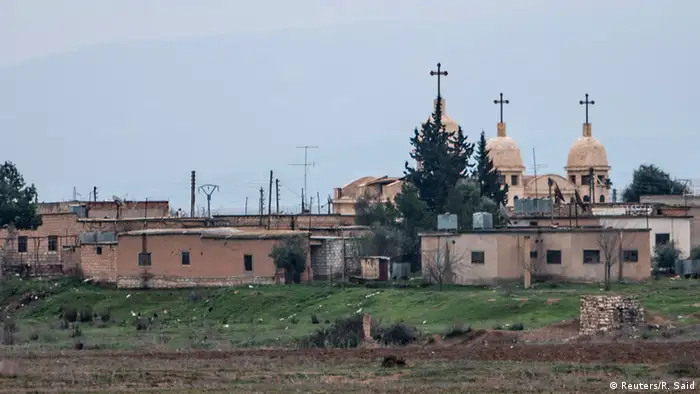Kirche im assyrischen Dorf Abu Tina Syrien