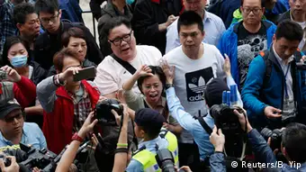 Hongkong Demonstration gegen chinesische Händler
