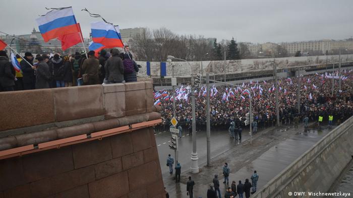 Russland Moskau Nemzow Mord russische Opposition Trauermarsch