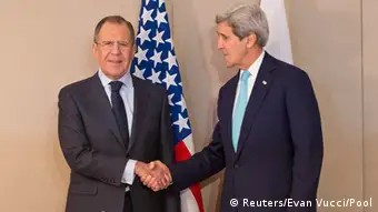 John Kerry und Sergei Lavrow in Genf Schweiz