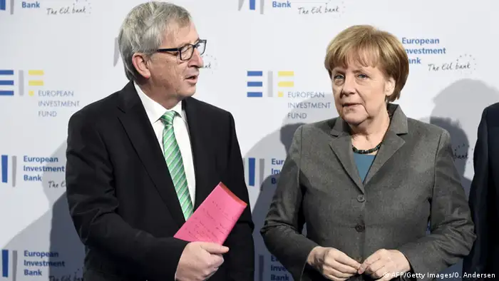 Deutschland EU Merkel und Juncker Konferenz in Berlin